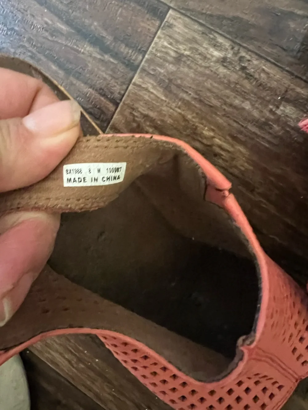 Women’s Perforated Slingback Sandals in Coral